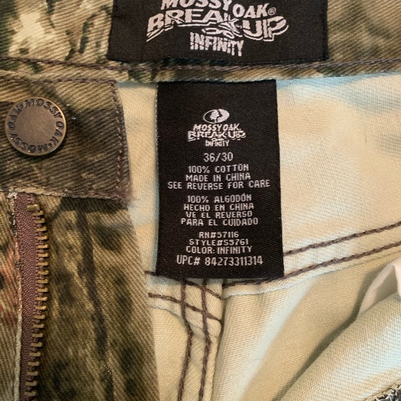 MOSSY OAK Break-Up Infinity Men’s Durable Camouflage Pants | Size: Waist 36” - Picture 7 of 7